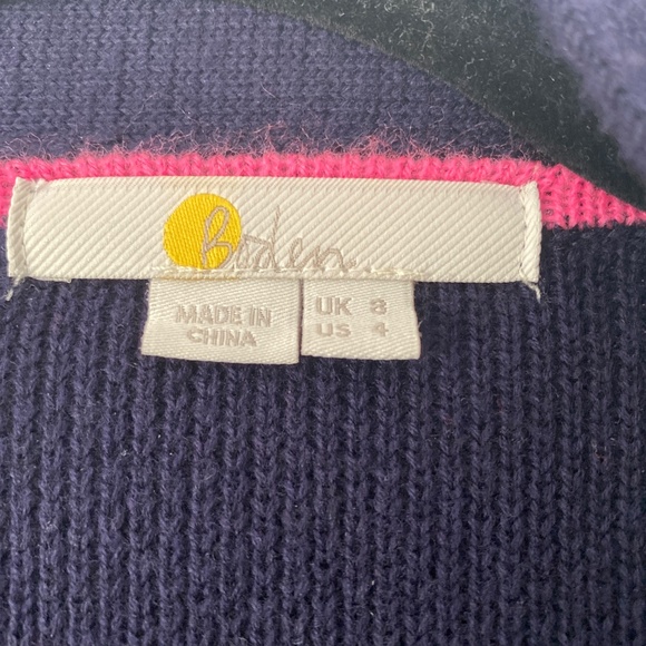 Boden Fair Isle Boyfriend Cardigan with tigers - Picture 2 of 4
